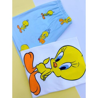 Pijama Baby Doll Manga Curta Personagens Piu Piu em Oferta na Shopee