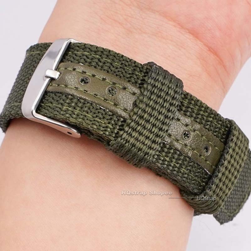 Pulseira Esportiva De Nylon 18mm 20mm 22mm 24mm Universal Reposição Homens Mulheres Acessórios — imagem 2 de 2