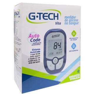 Medidor de Glicose G-Tech Vita: 50% OFF! 🩸