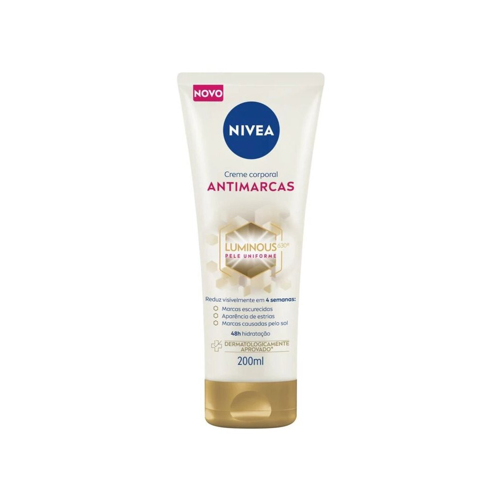 CREME CORPORAL NIVEA LUMINOUS 630 ANTI MARCAS 200ML em Oferta na Shopee