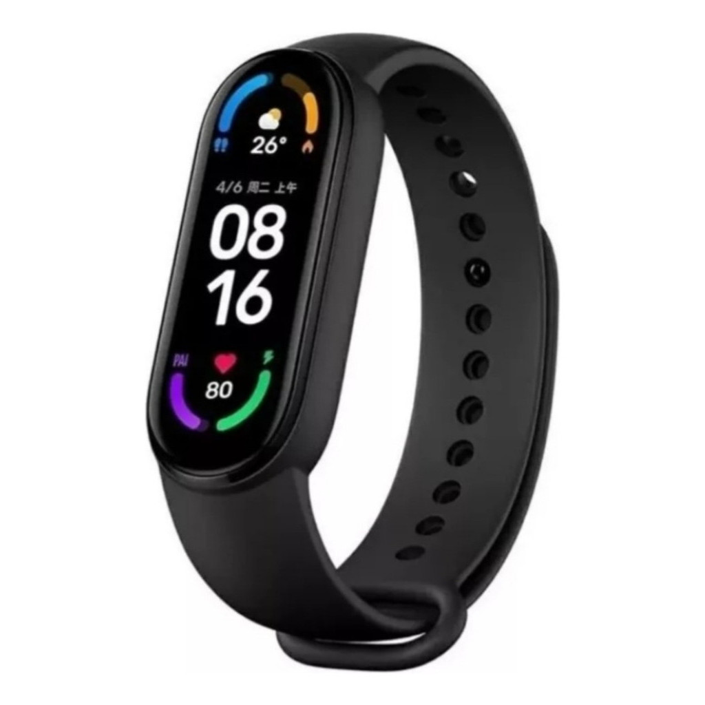 Smartwatch Smart Bracelet Serie 6 M6 44mm Silicone Preto