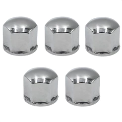 Jogo 5 Capas Tampa Parafuso Roda Cromado 17mm e 19mm Parati Saveiro Argo