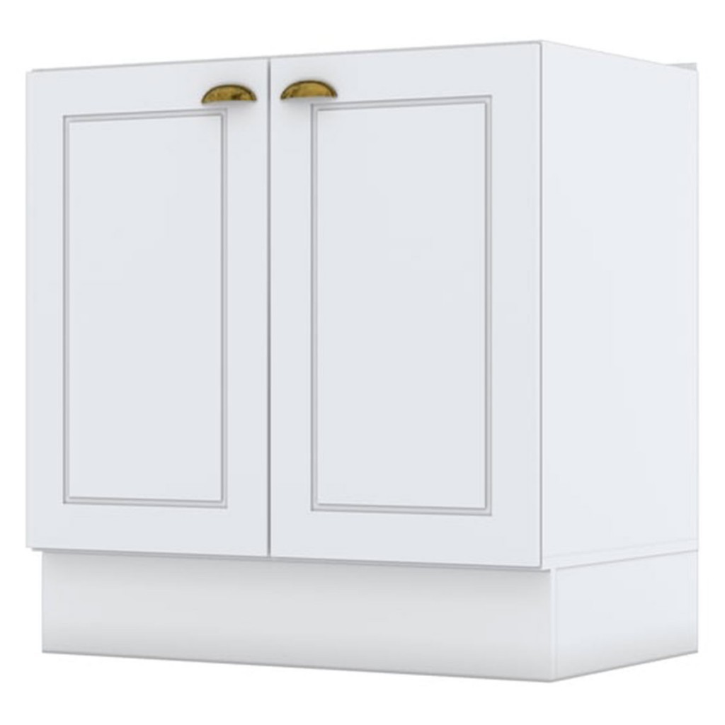 Armário de Cozinha Nova York 2 Portas 1 Prateleira Branco Hp - Henn em Oferta na Shopee