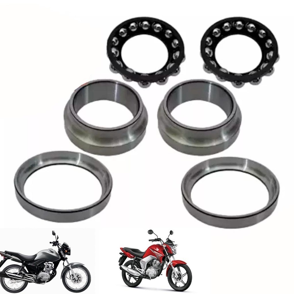 Kit Caixa Direção Cg Fan 125 Cg Titan 160 2010 Original Honda
