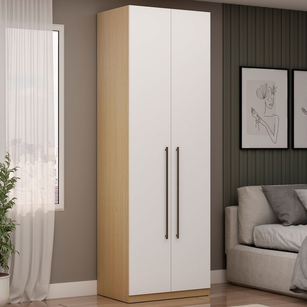 Guarda-Roupa Solteiro Infinity 2 Portas 2 Prateleiras em Oferta na Shopee