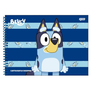 CADERNO ESPIRAL 275X200MM  CART 80FLS BLUEY   75202 24 em Oferta na Shopee