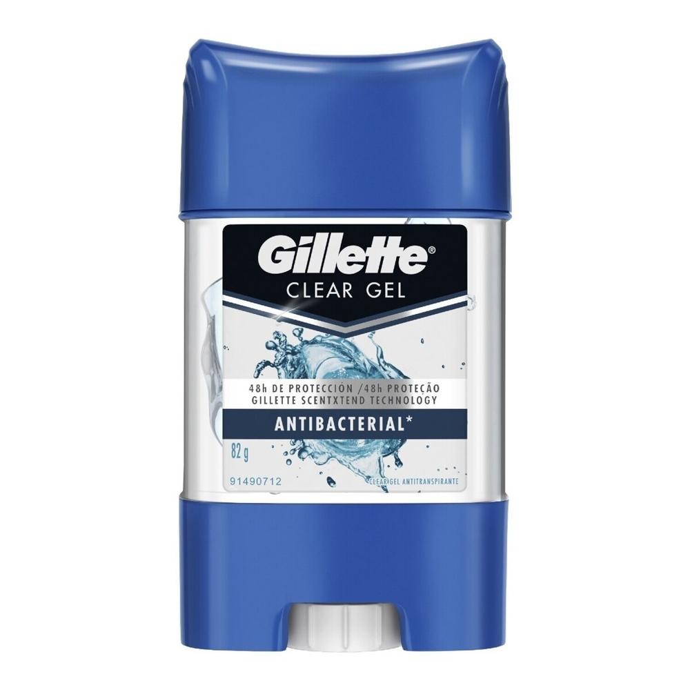 Desodorante Barra Gillette Clear Gel Antibacterial 82g em Oferta na Shopee