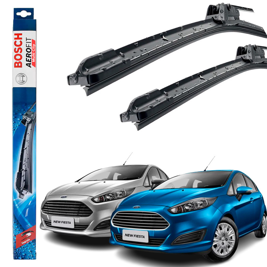 Par Palheta Limpador De Parabrisa Dianteiro Fiesta New Fiesta 2013 Até 2019 Original Bosch
