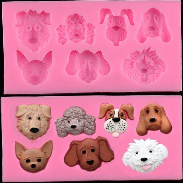 MOLDE DE SILICONE CACHORROS em Oferta na Shopee