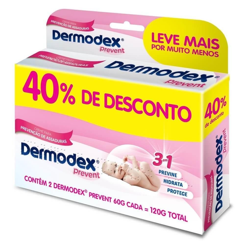 DERMODEX PREVENT KIT CREME PARA PREVENÇÃO DE ASSADURAS COM 60G em Oferta na Shopee