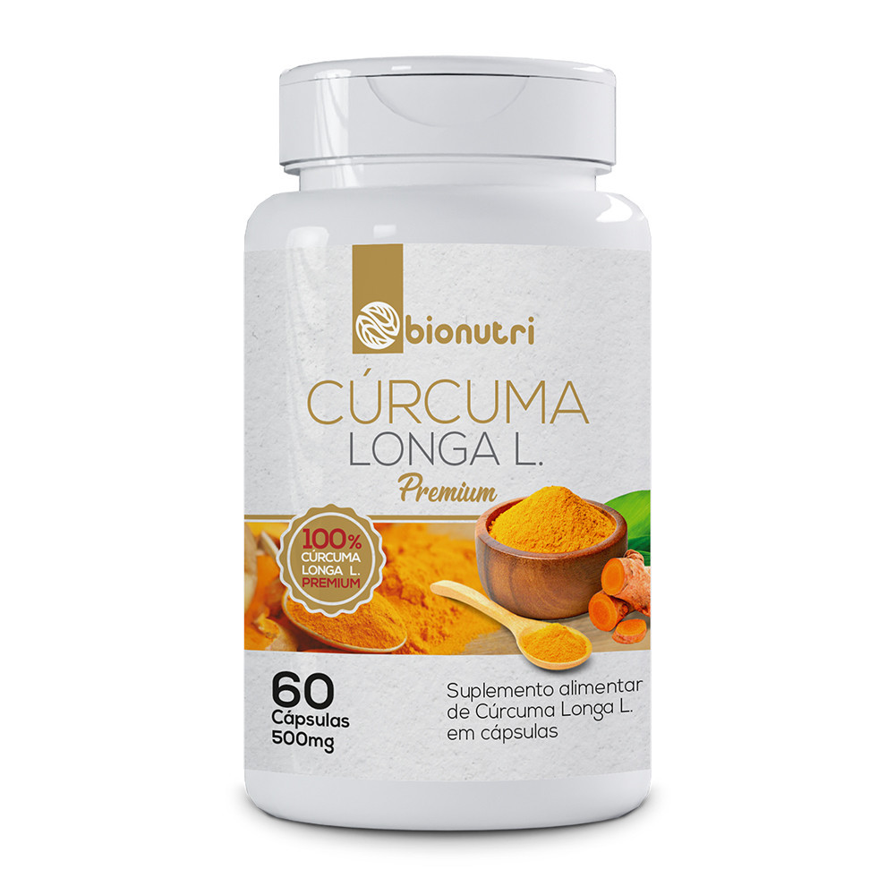 Cúrcuma Longa L. Premium 60 Cápsulas 500mg