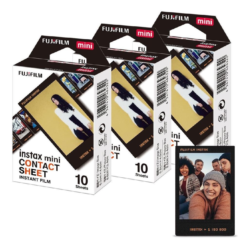 Filme Fotográfico Fujifilm Instax Mini Preto 30 Fotos em Oferta na Shopee
