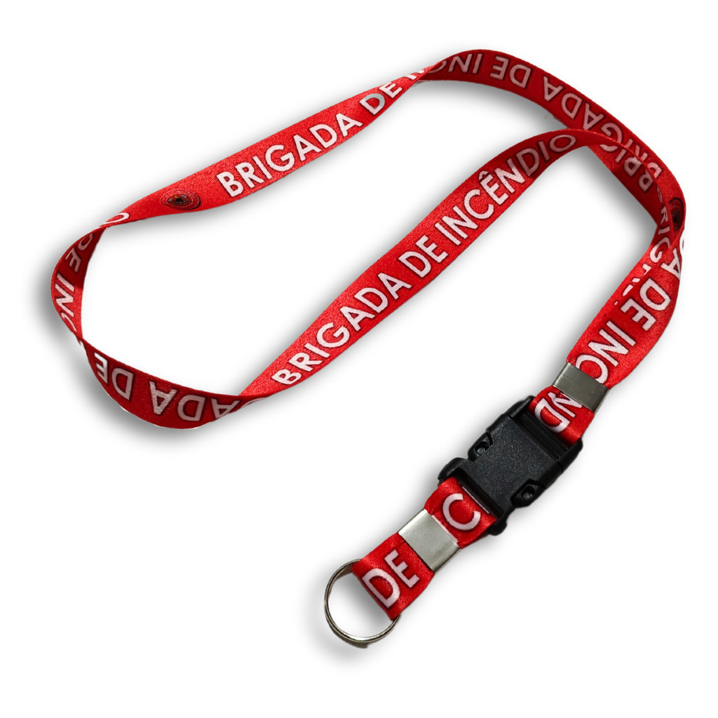 Cordão Brigada Cipa Vermelho Cipa Porta Crachá