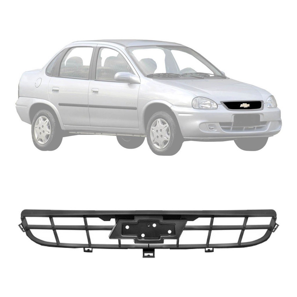 Grade Dianteira Gm Corsa Classic Sedan 08 09 11 12 Preto