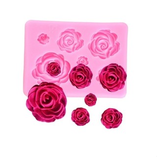 MOLDE DE SILICONE ROSAS CONFEITARIA/ CHOCOLATE/ ARTESANATO em Oferta na Shopee