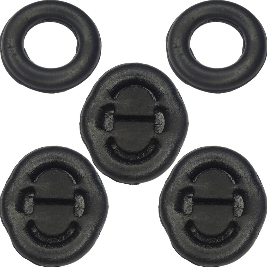 Kit 5 Coxim Borracha Escapamento Gol Parati Saveiro Bola G2 G3