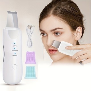 Aparelho Peeling Ultrassônico Limpeza Facial Profunda Removedor de Cravos Esfoliante Faci…