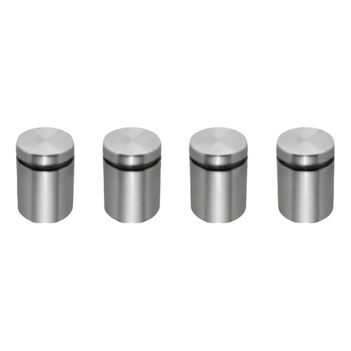 Prolongador Espaçador Escovado Aço Inox 25mm X 25mm 52pçs + Bucha Parafuso