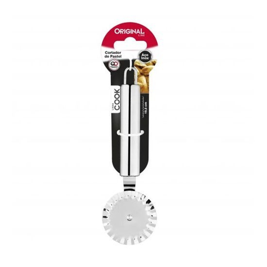 Carretilha Cortador De Massa Pastel Em Aço Inox Resistente