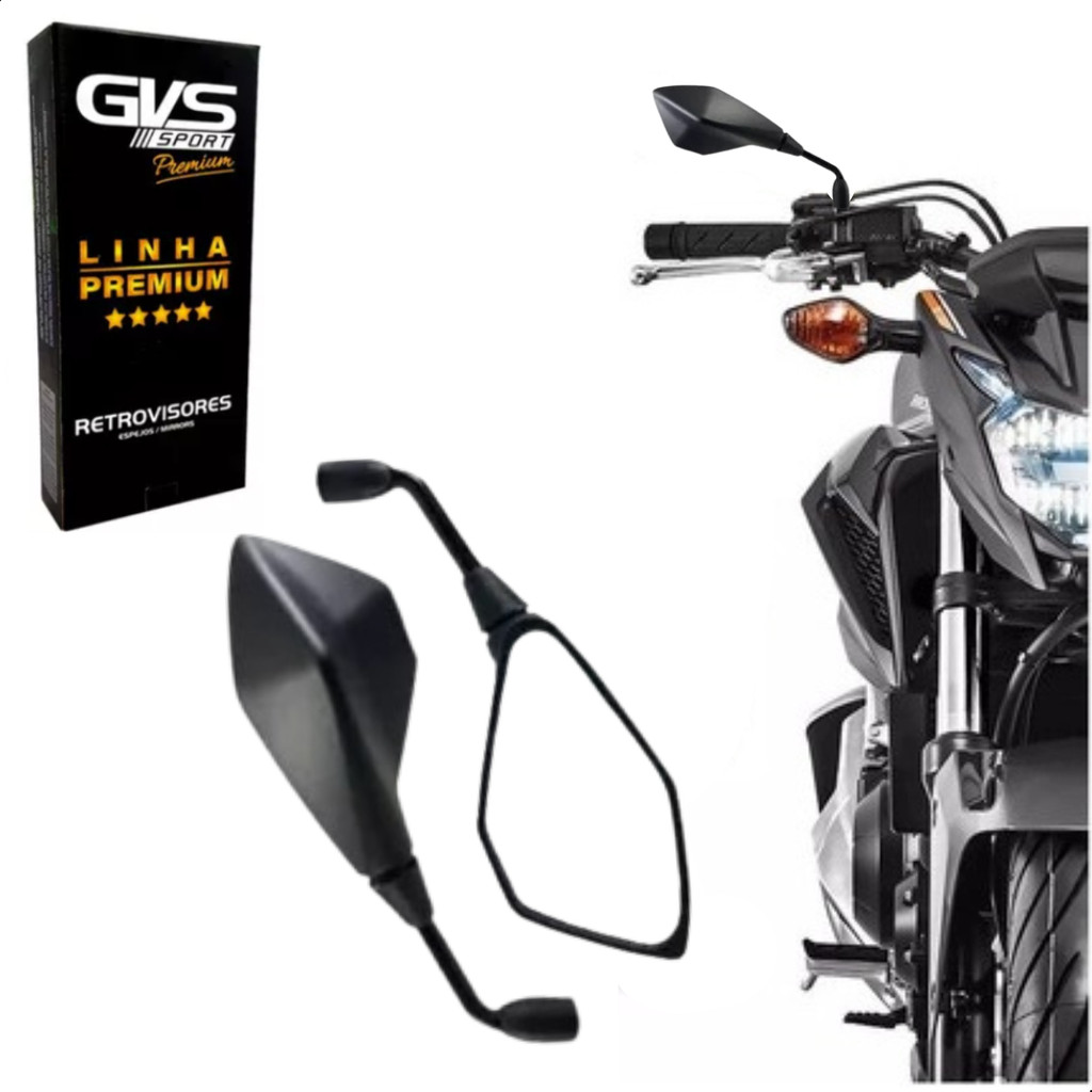 Retrovisor Z400 Original Gvs Lente Convexa em Oferta na Shopee