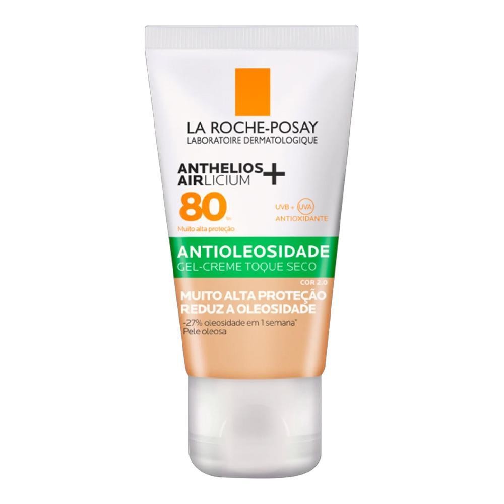 Anthelios Airlicium Protetor Solar Facial Antioleosidade Fps 80 Cor 2.0 Com 40G em Oferta na Shopee