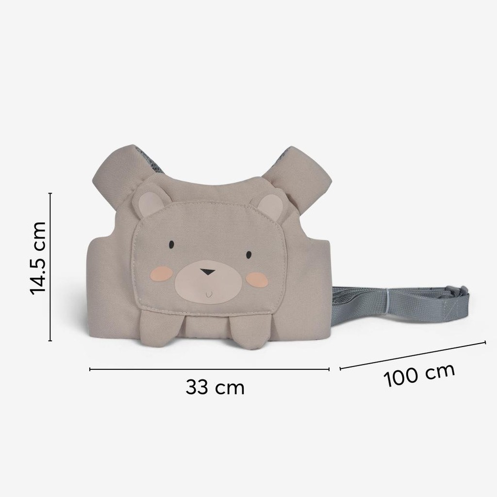 Colete Andador Bear Beige 2024 KikkaBoo em Oferta na Shopee