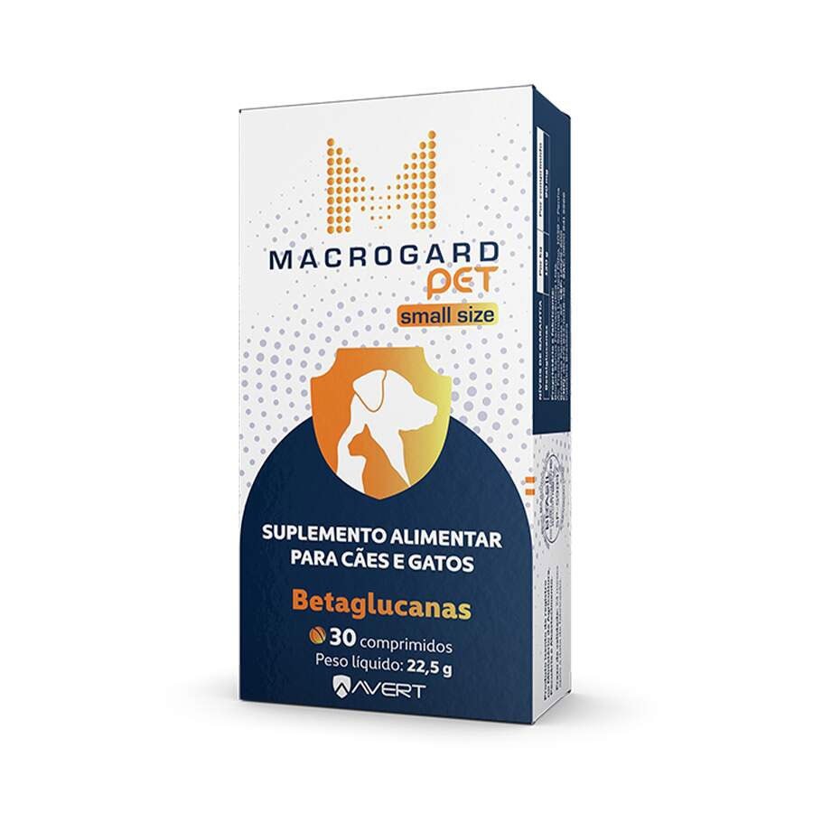 Suplemento Alimentar Macrogard Pet Small Size 30 Comprimidos para Cães e Gatos - Pets