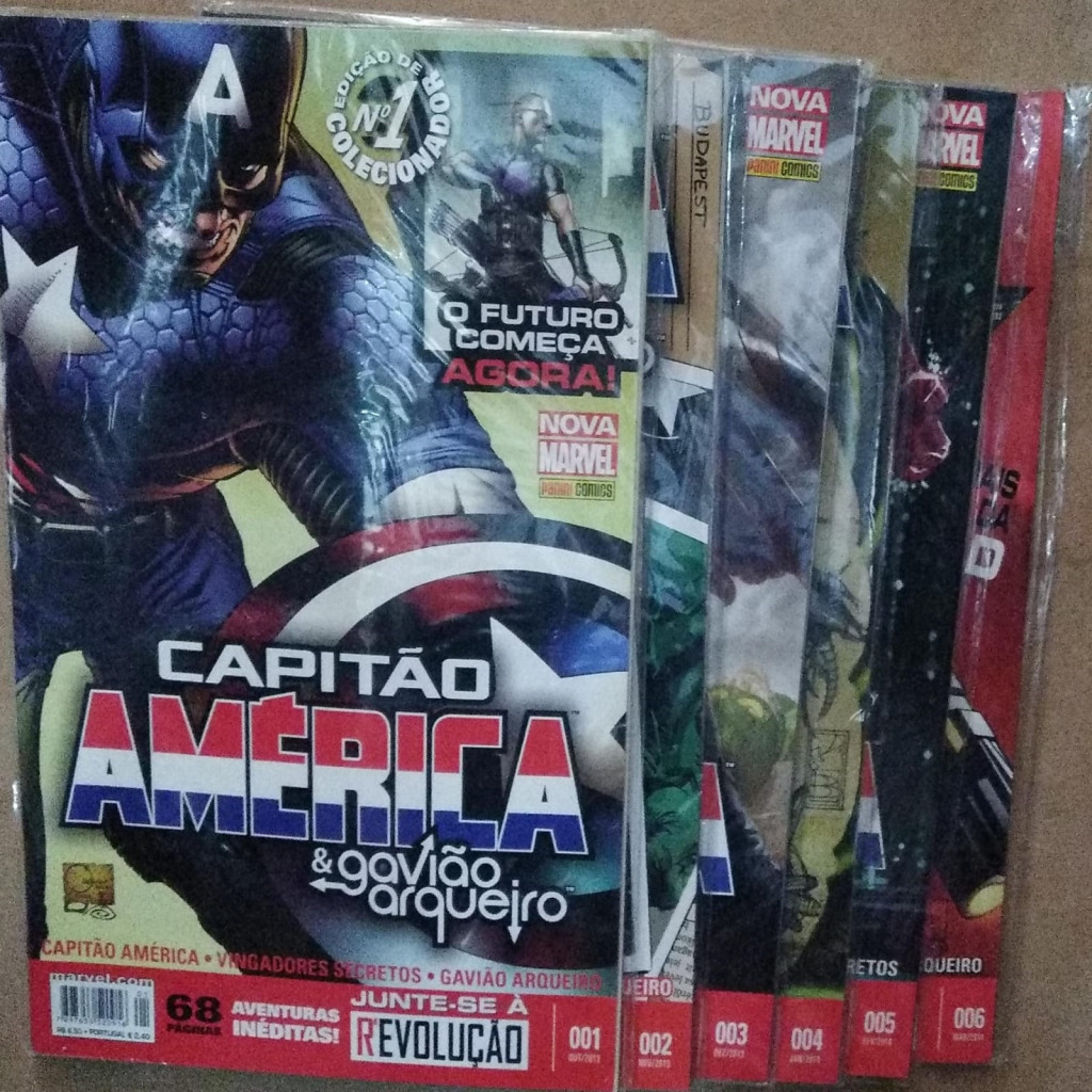 Capitão America e Gavião Arqueiro nr 1, 2, 3, 4, 5 e 6 autor