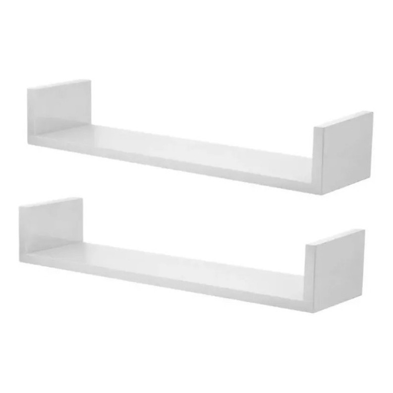 Promoção 2 Prateleira Nichos U 40x20 Mdf 15mm Branco