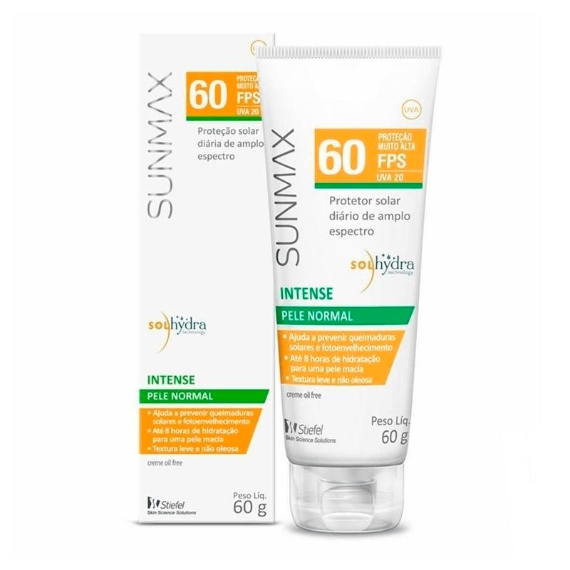 Protetor Solar Facial Sunmax Intense FPS60 60g em Oferta na Shopee