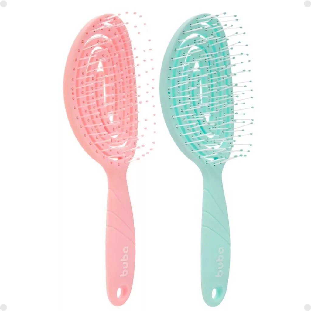 Escova de Cabelo Infantil Flexi Confort Livre de BPA Buba