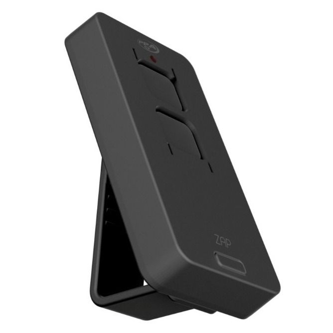 Controle Remoto para Portão Porta Alarme e Cerca Elétrica ZAP POP 2B preto 433.92MHZ