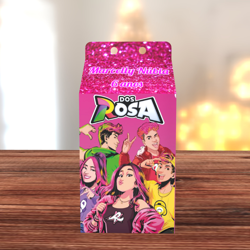 kit 10/20/30/40/50/60 Caixa Milk emilly vick Novos Elementos dos rosas Personalizada  com nome