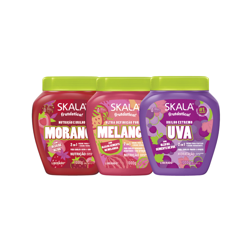 Kit Cronograma Skala Frutástica (3 produtos) em Oferta na Shopee