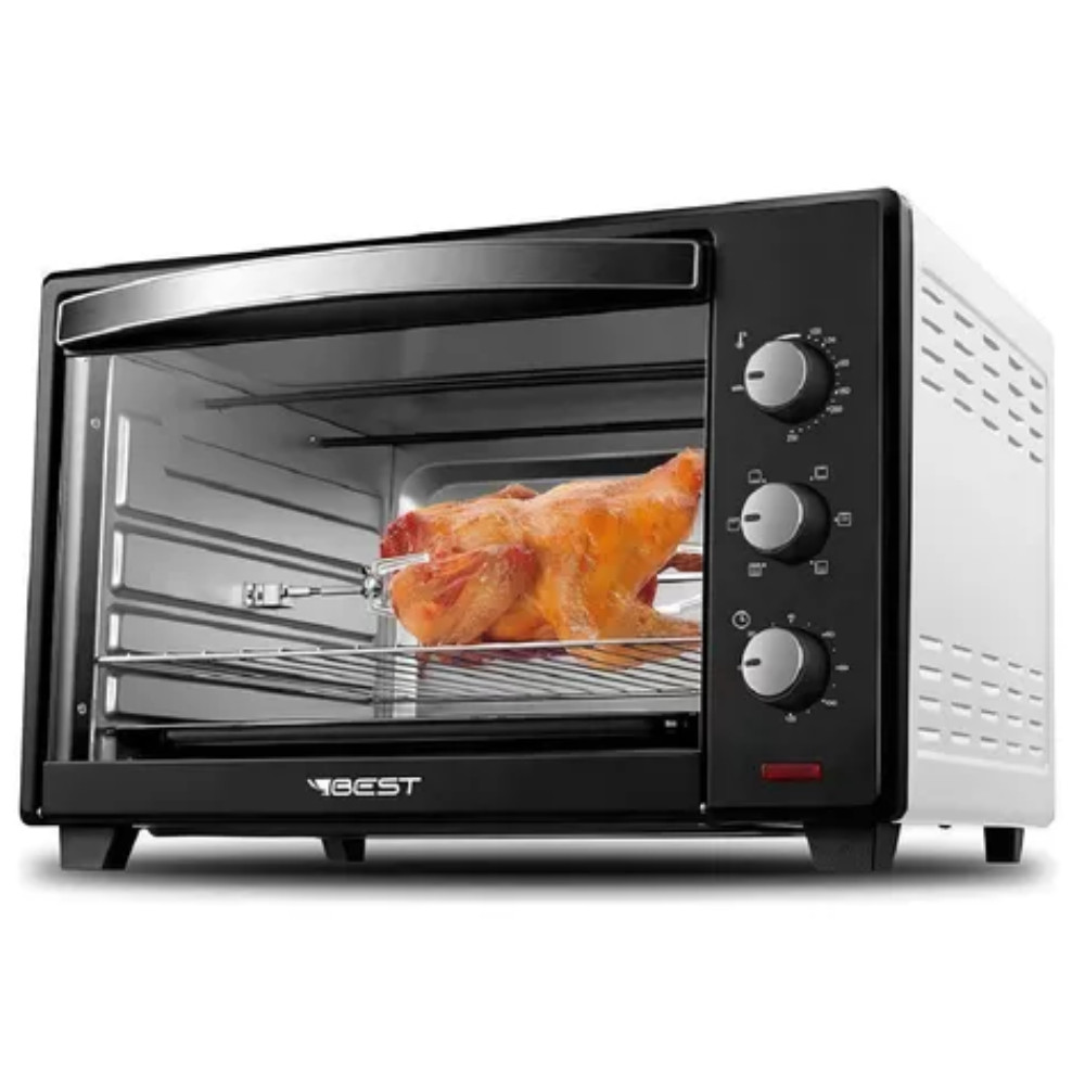 Forno Elétrico 48L Plus Best – Espeto Giratório, Temporizador, Potência de 1600W - 127V