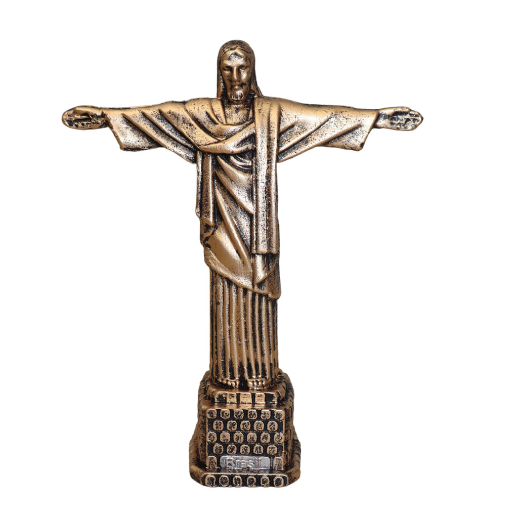 Miniatura Cristo Redentor Decoração Rio de Janeiro em Resina Lembrancinha Brasil