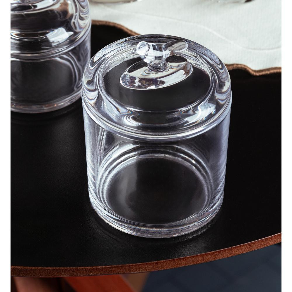 Pote Wolff Bird de Cristal com Tampa 10,5cm x 14,5cm em Oferta na Shopee