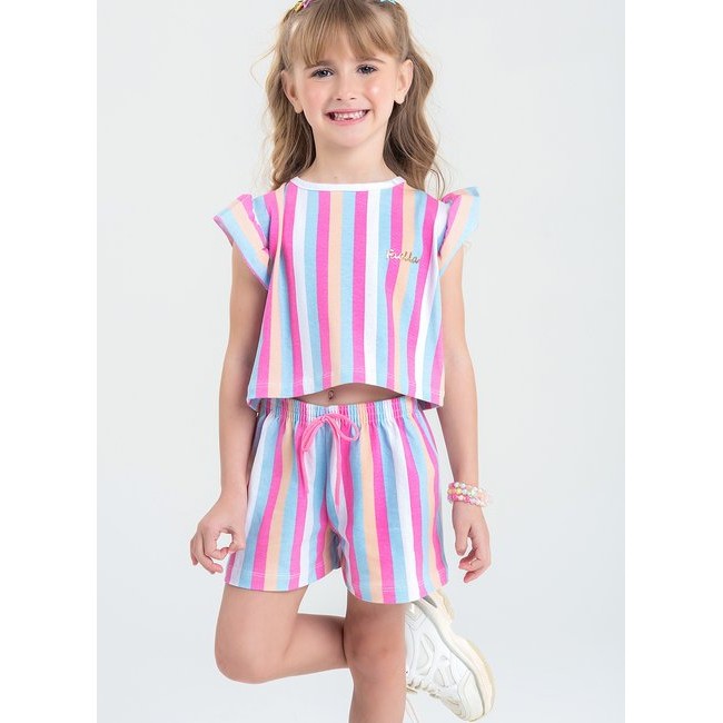 Conjunto Infantil Menina Verão 2 ao 14  - PRONTA ENTREGA