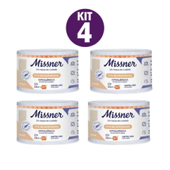 Fita Cirúrgica Micropore Hipoalérgica Discreta Bege Missner 2,5cmX10m - 4 Unidades