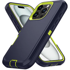Armadura À Prova De Choque Defender Caso De Telefone Para iphone 11 12 13 14 15 16 E 17 Ar 18 Pro Max Duro PC + TPU Capa
