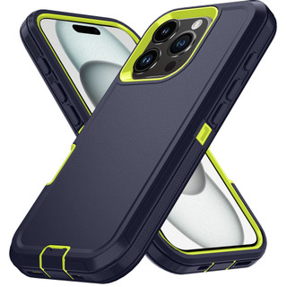 Armadura À Prova De Choque Defender Caso De Telefone Para iphone 11 12 13 14 15 16 E 17 Ar 18 Pro Max Duro PC + TPU Capa