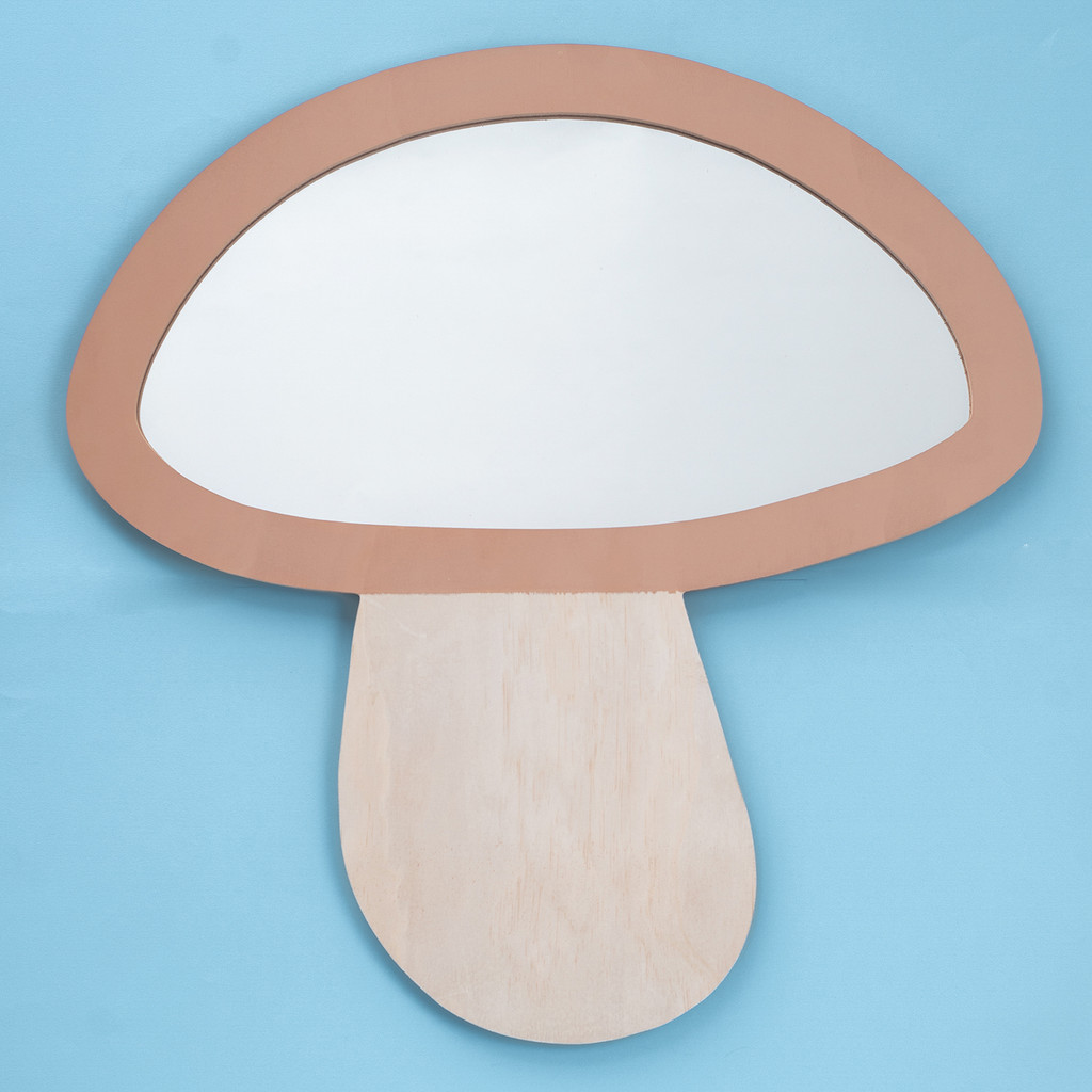 moldura com espelho decorativa de parede cogumelo em mdf - Oikos em Oferta na Shopee