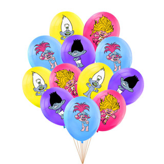12pc12Inch O Novo Balão De Látex Trolls Decoração De Festa De Aniversário Infantil em Oferta na Shopee