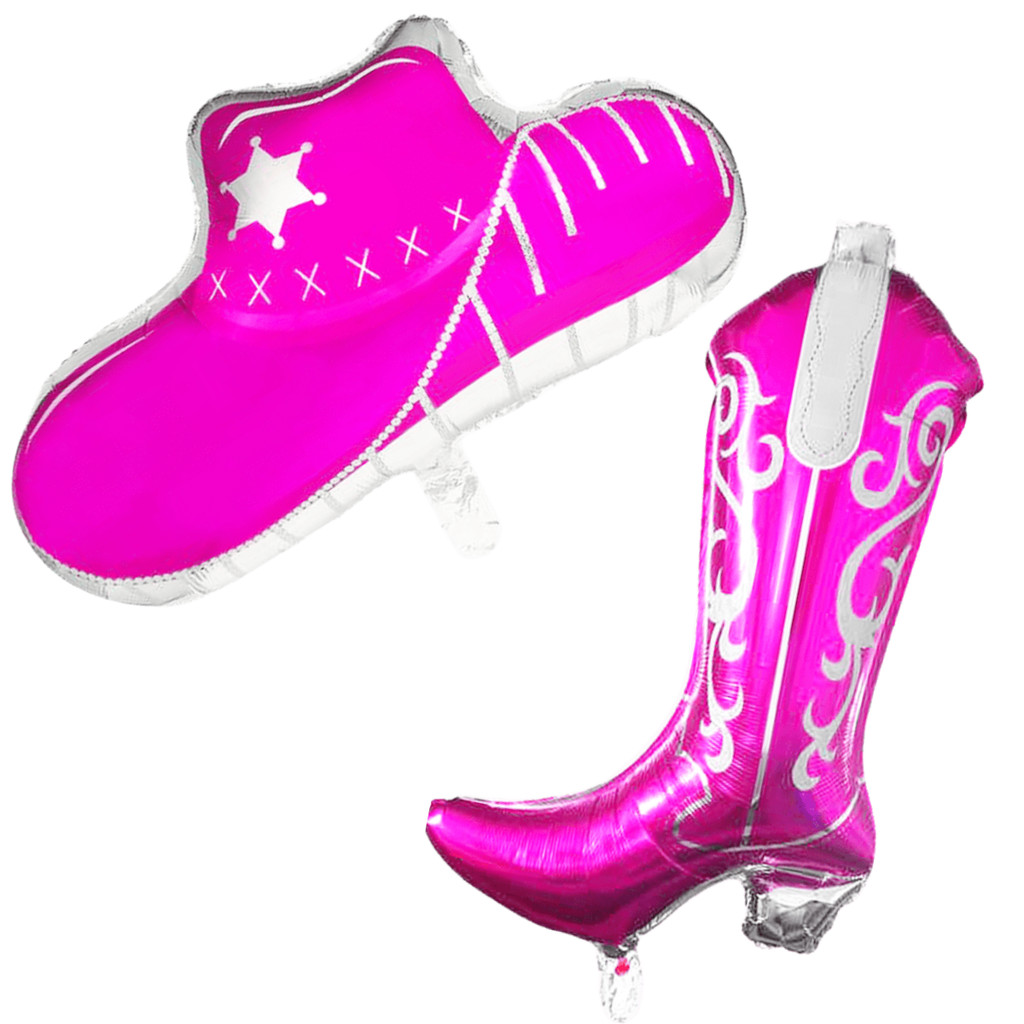 Kit Balão Metalizado Boiadeira Chapéu e Botina fazendinha festa junina em Oferta na Shopee