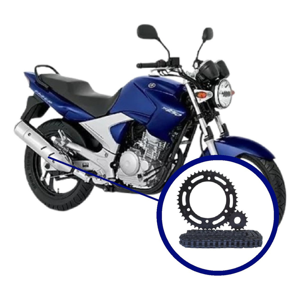 Kit Relação Tração Transmissão Retentor Fazer 250 2006 a 2016 Original KMC