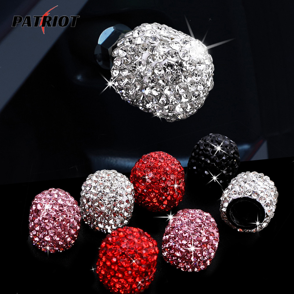 Acessórios De Estilo Automático 4Pcs Bling Válvula Decorativa Tampa De Crystal Carro Pneus Diamante Brilhante À Prova