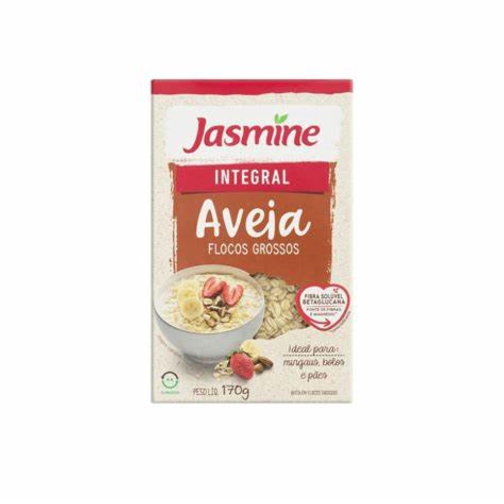Jasmine Aveia Em Flocos Finos Integral 170g - Food & Beverages