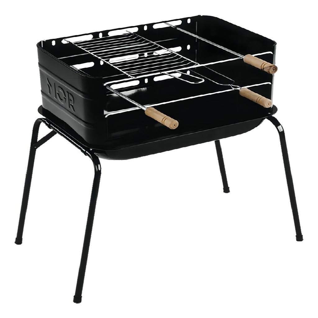Churrasqueira Montana Portátil Com Grelha + 3 Espetos Mor em Oferta na Shopee
