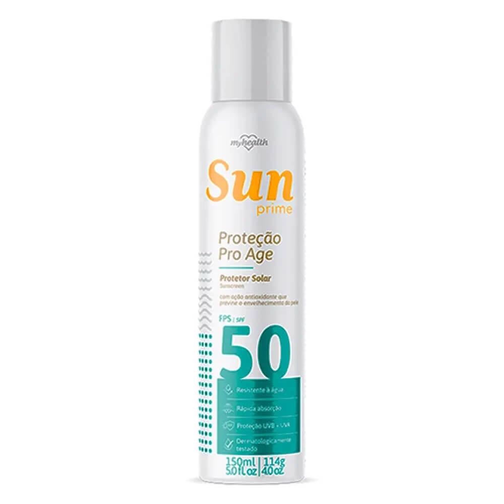 Protetor Solar Spray 50 Fps Sun Prime 150ml AE2600019 MY HEALTH em Oferta na Shopee