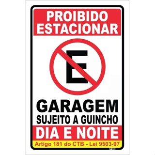 Adesivo Proibido Estacionar em Oferta na Shopee